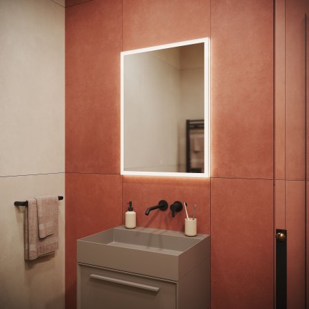 Зеркало для ванной комнаты  SANCOS Palace 600х800 с подсветкой,  PA600