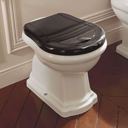 Унитаз приставной Kerasan Retro 101001 вертикальный выпуск, фурнитура хром