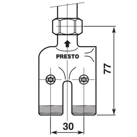 Коллектор Presto 29410 хром