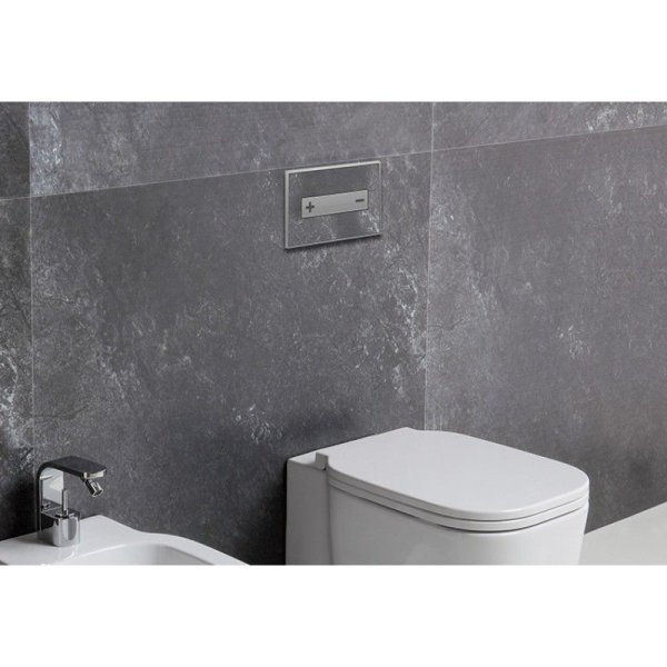 Кнопка смыва Oli Oceania 054557 стекло, черный