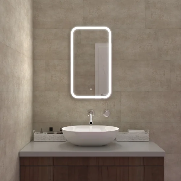 Зеркало MIXLINE "Мальта" 400*700 (ШВ) сенсорный выключатель, светодиодная подсветка (555675)