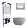 Комплект Berges Wasserhaus Novum 043247 подвесной унитаз + инсталляция + кнопка S3