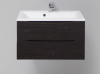 Тумба с раковиной BelBagno Marino MARINO-800-2C-SO-RCA-P+BB800/450-LV-PR 80 rovere cioccolato amaro