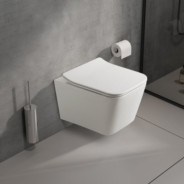 Унитаз подвесной WesnaArt KUBUS 205-KUB13, белый