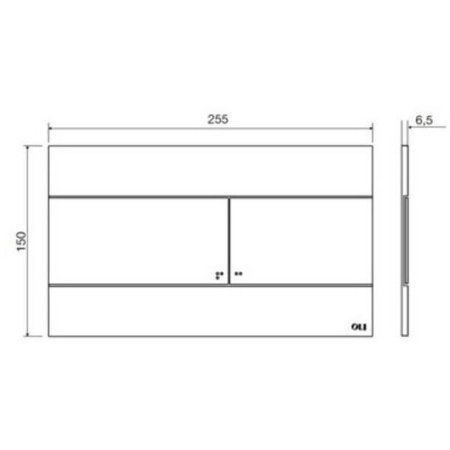 Система инсталляции OLI 120 ECO Sanitarblock 879236MSL01 с кнопкой смыва