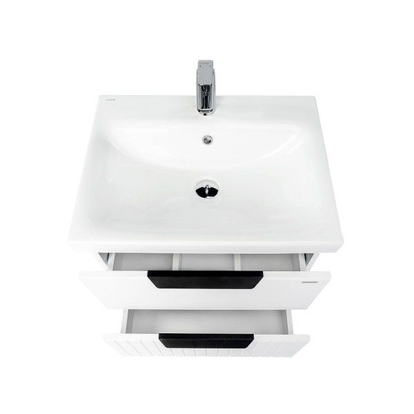 Тумба VIANT "Сицилия" MODUO 60 2 ящика подвесная белая 428x568x520 (VSIC60MDBEL-T2YP)