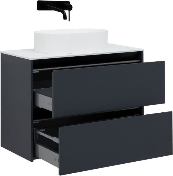 Тумба под раковину Allen Brau Activity 90 1.34005.AM антрацит матовый/черный браш