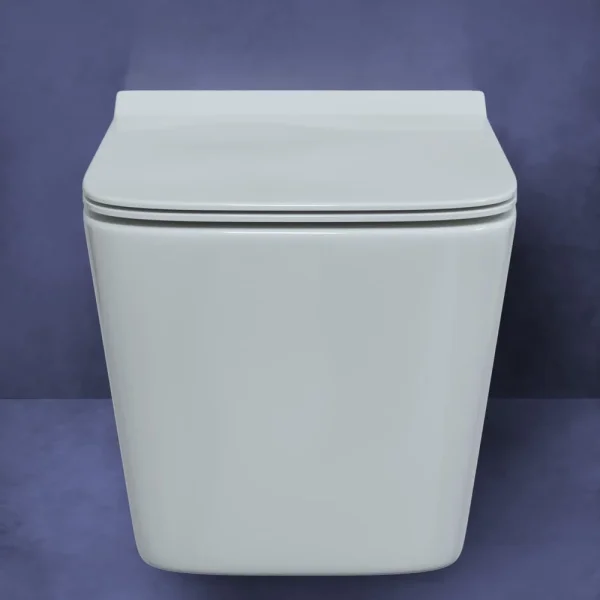 Унитаз подвесной Berges Floe 082121 безободковый, с сиденьем микролифт, белый