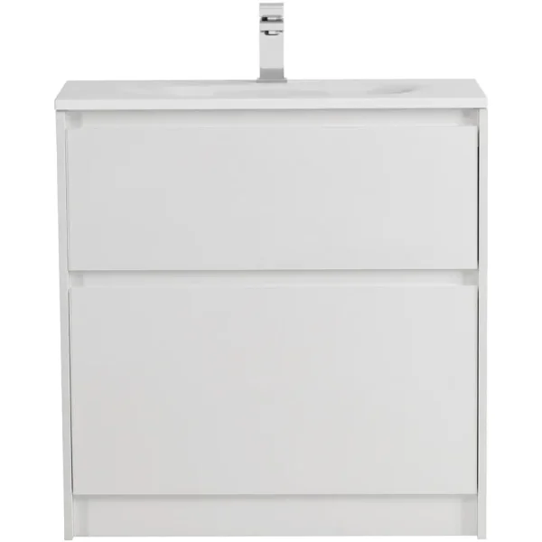 Тумба под раковину BelBagno Kraft KRAFT39-800/390-2C-PIA-BO 80,5 см, напольная, Bianco Opaco