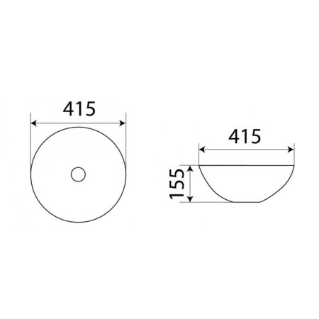 Раковина Velvex 104MW 40х40 белый
