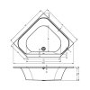 Ванна акриловая Riho Austin BA1100500000000 145x145