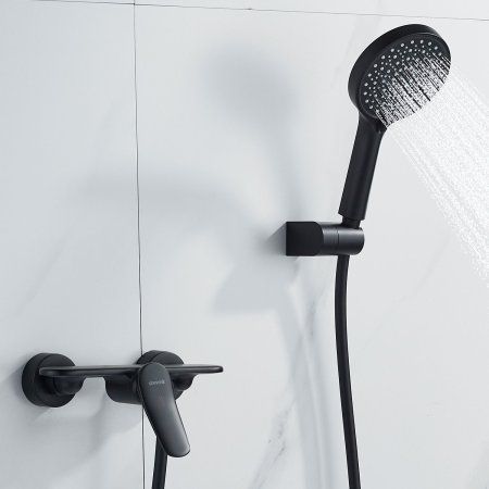 Смеситель  для душа Shevanik S4OR71TI6HSG, Черный