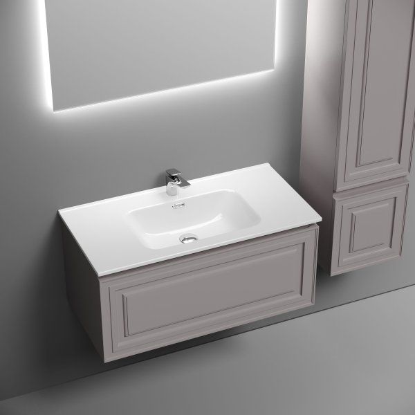 Тумба подвесная SANCOS Very 890х445х406, c одним  ящиком оснащенным доводчиками, Doha Soft , VR90SM