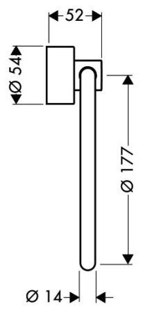 Полотенцедержатель Axor Uno² 41521000