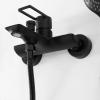 Смеситель для ванны REA FLIP BLACK черный настенный, REA-B2003