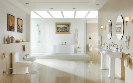 Унитаз напольный CeramaLux 2041, Бело-Глянцевый