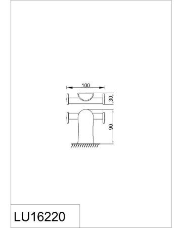 Крючок двойной RUSH Luson (LU16220)