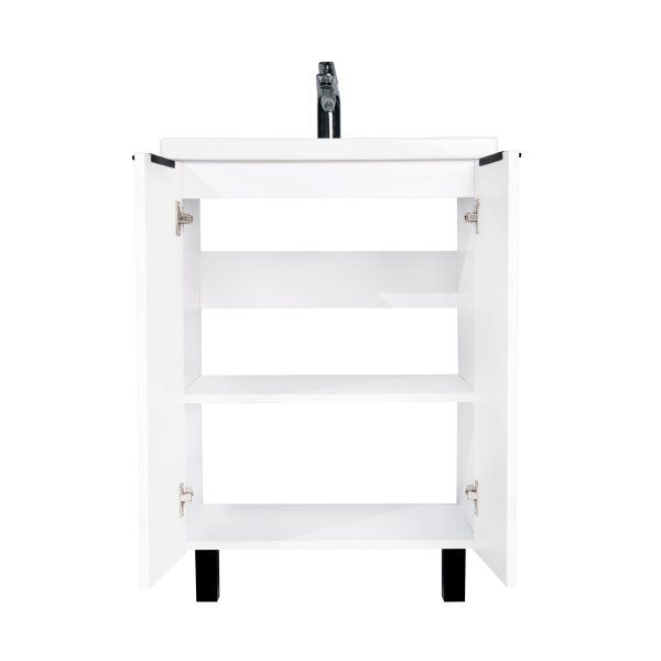 Тумба VIANT "Берлин" MODUO 60 2 ств белая 444х570х820 (VBER60MDBEL-T2ST)