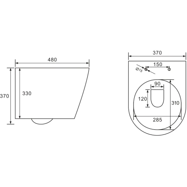 Унитаз подвесной beWash Aldo BKWHR401480 безободковый, с сиденьем микролифт, белый матовый