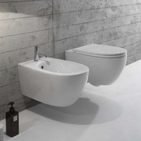 Чаша для унитаза подвесного  Globo 4all MDS03.BI белый