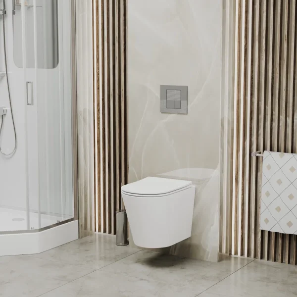 Кнопка смыва Grossman Pragma 800.T1.03.110.110 для инсталляции, матовый хром