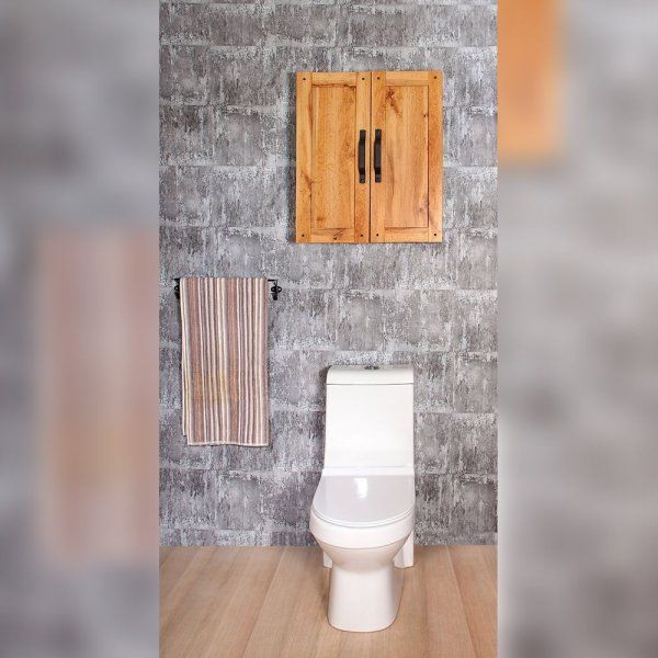 Шкаф навесной Бриклаер ЛОФТ 60 см, метрополитен грей