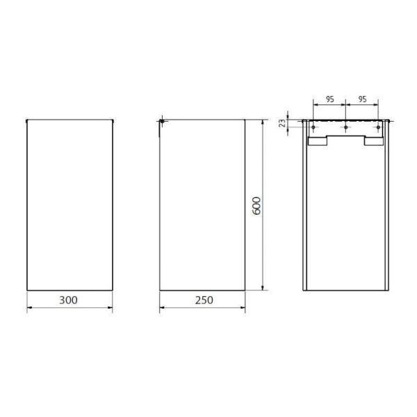 Мусорное ведро Bemeta 101915125 45 л хром матовый