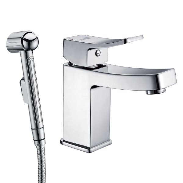 Смеситель для раковины с гигиеническим душем WasserKRAFT Aller 1060 10OI68FC хром
