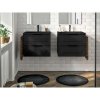 Тумба под раковину Berloni Bagno Suite Vintage SUVBS2C60C/090/CHA.CL 60 черный глянцевый