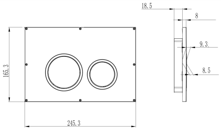 Кнопка смыва AHM002A