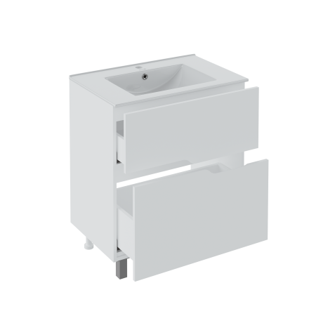 Тумба Runo Палермо 70 напольная под умывальник Teffy 70 (00-00004157)