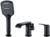 Смеситель для ванны однорычажный  Shevanik S4112H, Черный