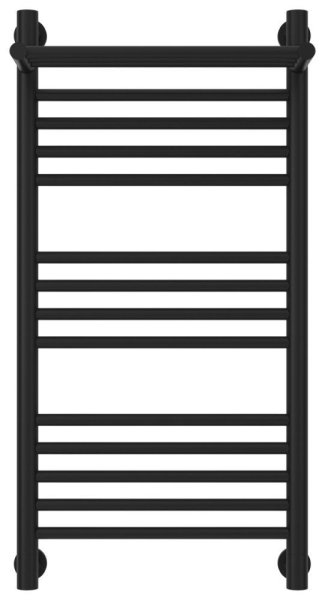 Полотенцесушитель водяной Сунержа Богема+ с 1 полкой 31-0223-8040 800x400 черный матовый