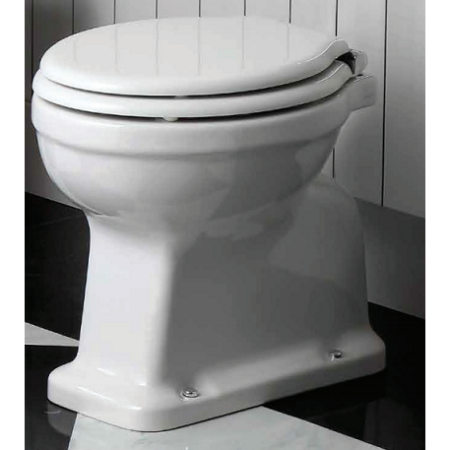 Унитаз приставной Simas Londra LO901bi вертикальный выпуск, орех/хром