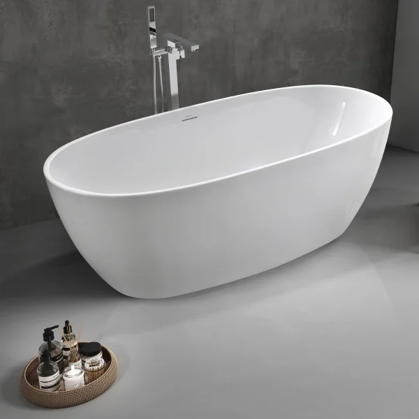 Акриловая ванна Abber AB9265-1.7 170x80 см, отдельностоящая, белый
