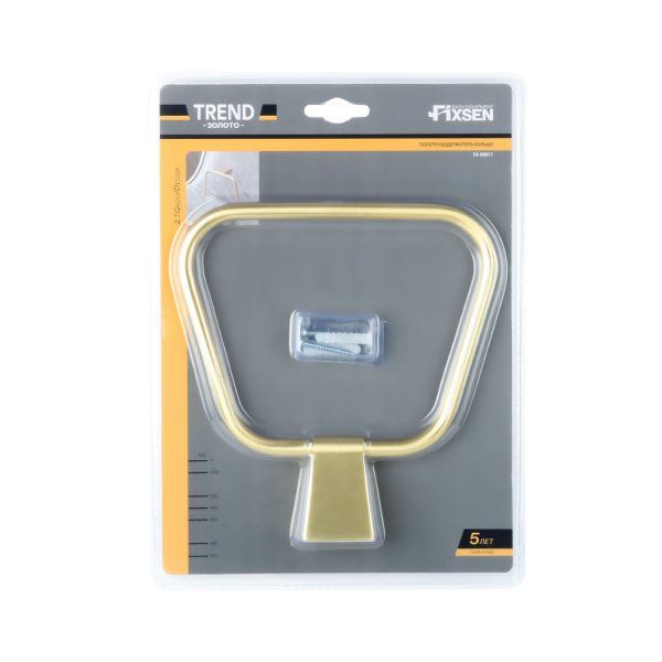 Полотенцедержатель FIXSEN TREND GOLD кольцо  (FX-99011)