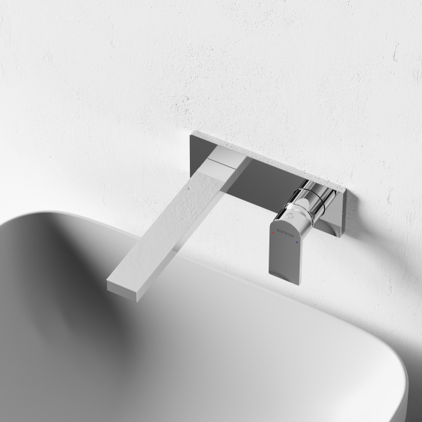 Смеситель для раковины SANCOS Studio c внутренней частью, хром,  SC9017CH