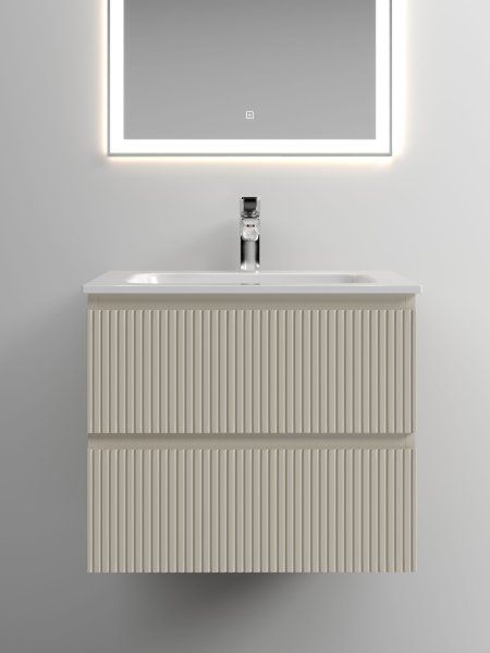 Тумба подвесная SANCOS Snob T 590х445х500, c двумя ящиками оснащенными доводчиками, Beige Soft , SNT60CE