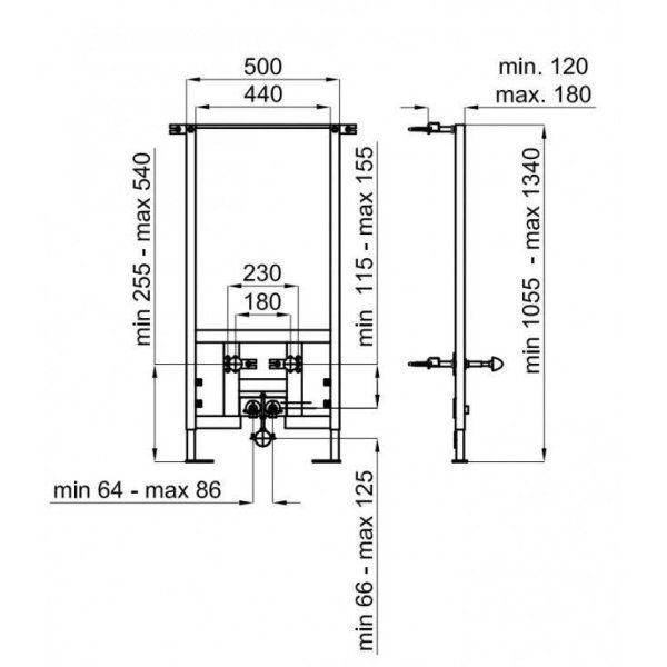 Система инсталляции для биде Noken Smart Line N386000002