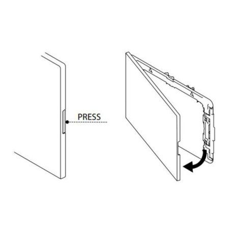 Кнопка смыва Oli Glam 139186 хром матовый