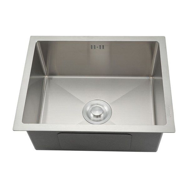 Мойка кухонная с коландером Gappo GSNS50RW40RK 50х40 сатин