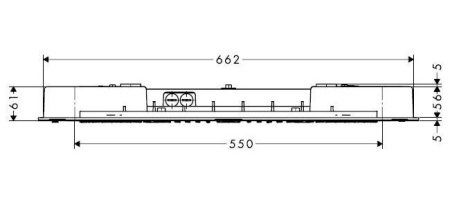 Верхний душ Hansgrohe Raindance 28417000 хром