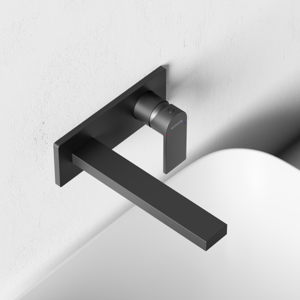 Смеситель для раковины SANCOS Studio c внутренней частью, вороненая сталь,  SC9017GG