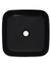 Раковина накладная квадратная, AQUAme AQM5011 цвет черный матовый 390x390x130