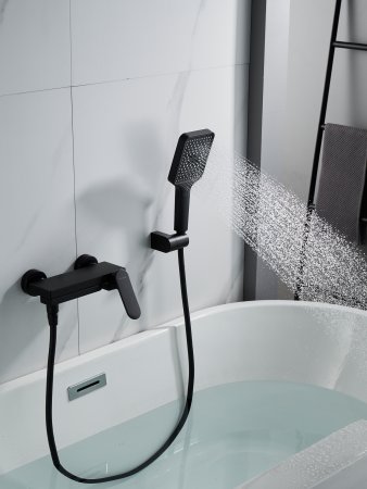 Смеситель для ванны Shevanik S4552H, Черный