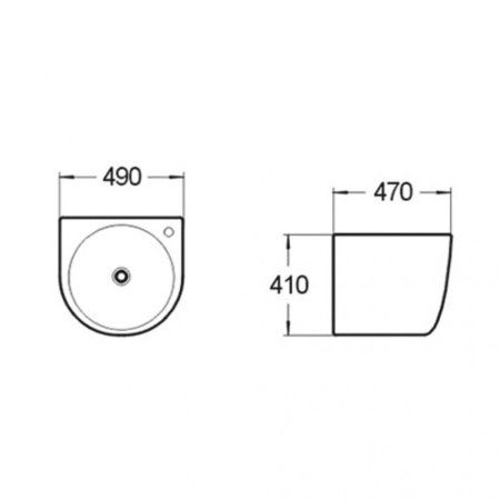 Раковина SantiLine SL-4011 41 белый