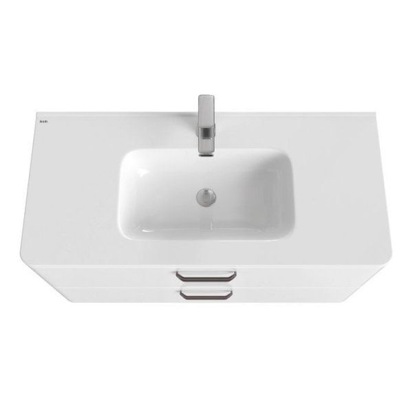 Тумба с раковиной Iddis  Brick белая,  100 см (BRTWI1RF0WHZFiID95VJK)