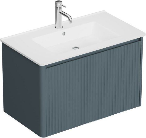 Тумба под раковину Allen Brau Gravity 80 1.370017.BGM синий матовый