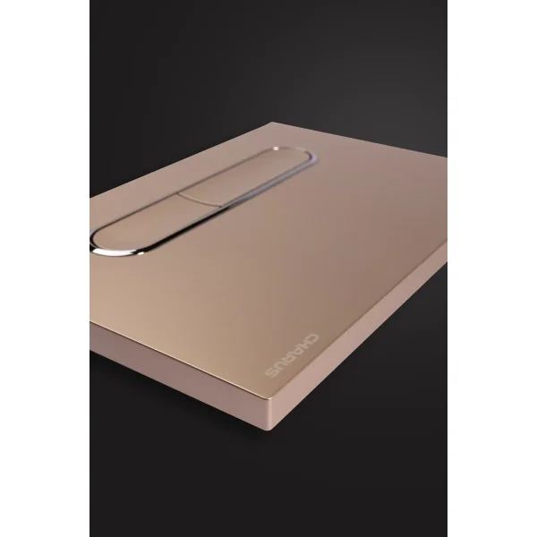 Кнопка смыва Charus Magnus FP.340.51.01 для инсталляции, песочный матовый/хром/песочный матовый