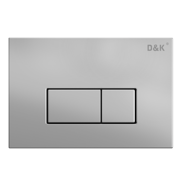 Комплект D&K Унитаз подвесной безободковый DT1026016, Инсталляция DI8050127, Клавиша смыва DB1499002, матовый хром (DS1021617)